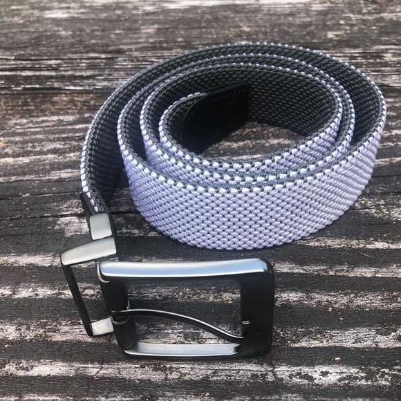 Nike Reversible Men's Gray/White Web Belt - Picture 2 of 7